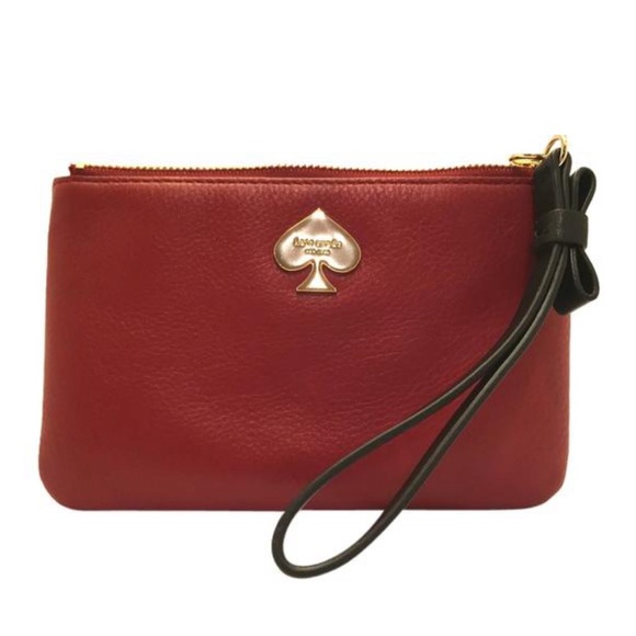 Kate Spade Leroy Street Bacchus Leather Wristlet
